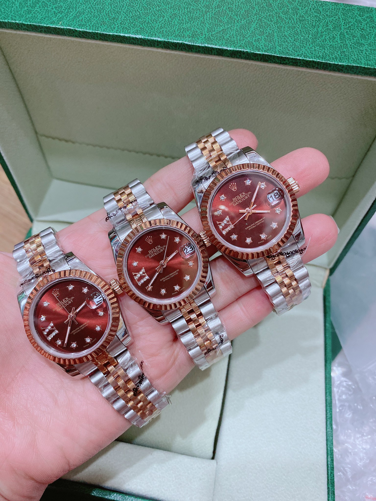 ROLEX DATEJUST Watch 31 มม. มาพร้อมกล่องครบชุดตามรูป 2 กษัตริย์