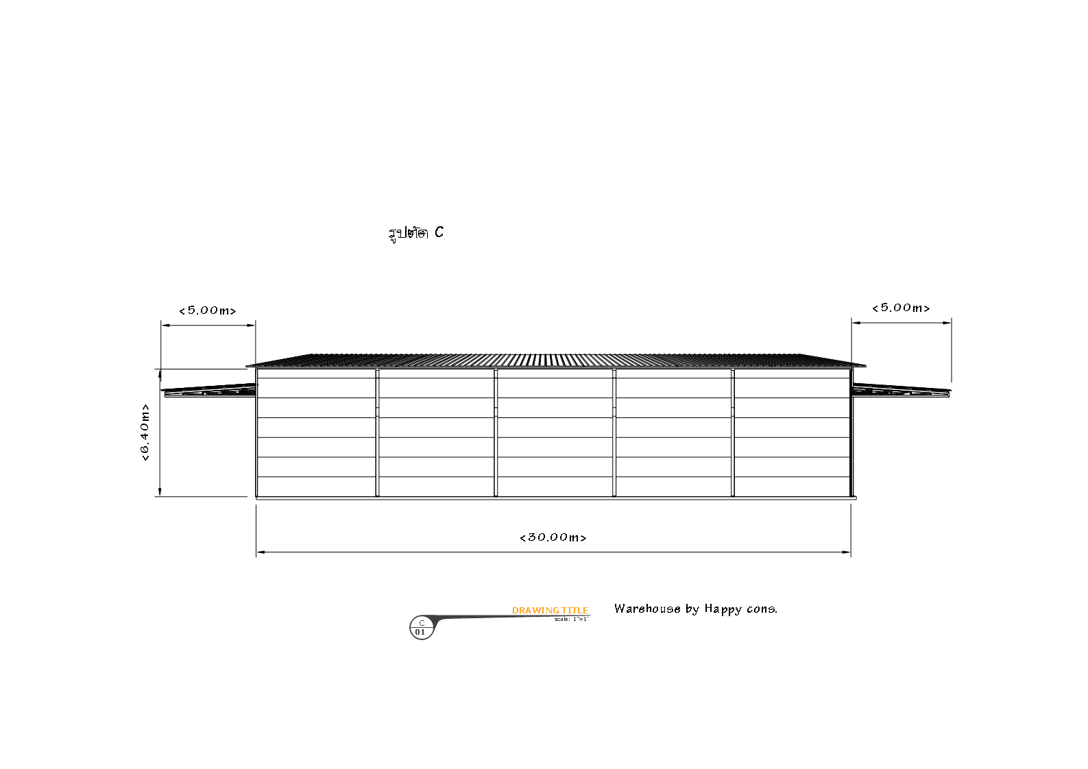 แบบโกดังสำเร็จรูปผนังหลังคาepsโฟม โรงประมูลรถยนต์