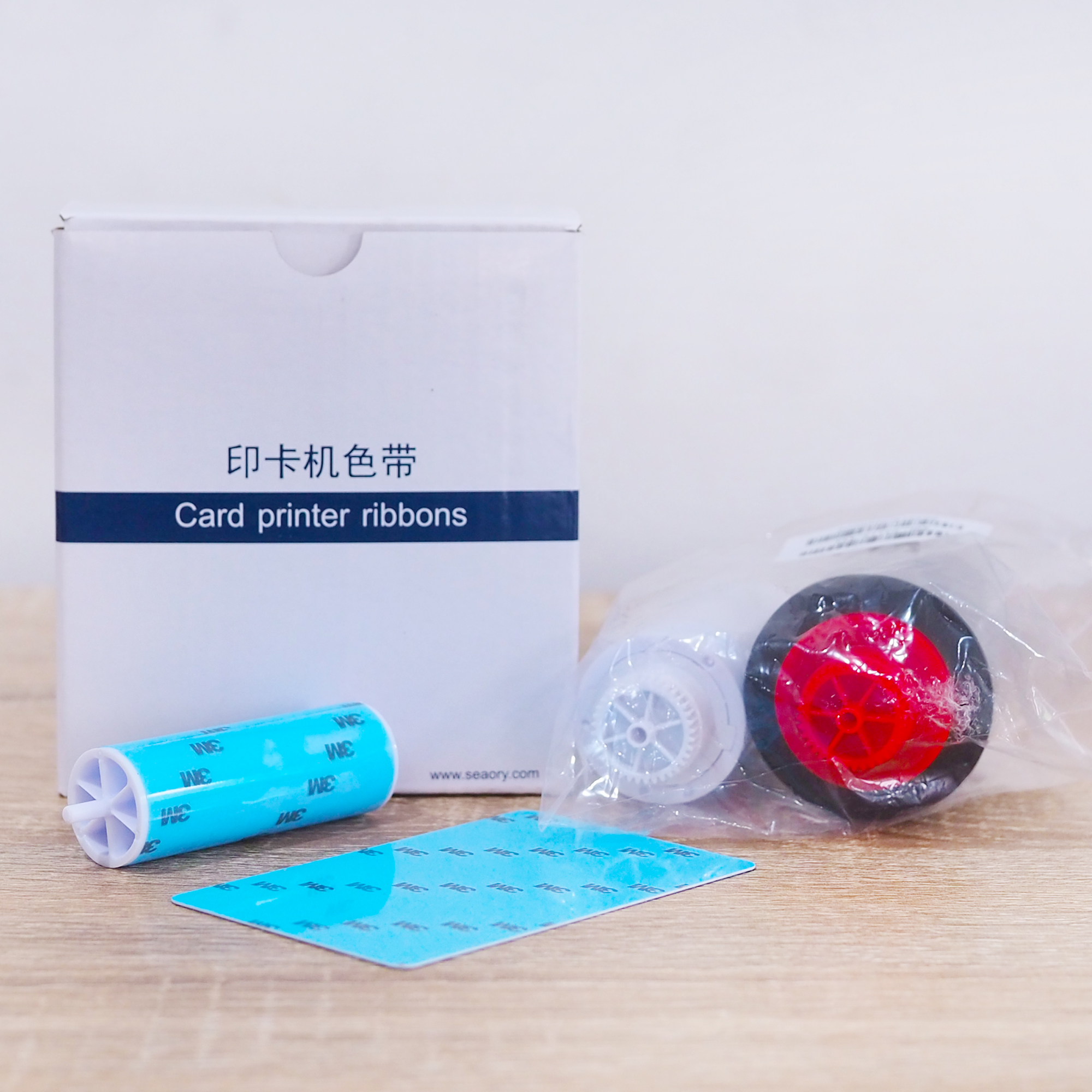 Seaory BXR.2411A.CNA ริบบอนดำ หมึกพิมพ์ดำ Standard monochrome black ribbon K 1000 Print ใช้สำหรับเครื่องพิมพ์บัตร Seaory S20 S21 S22 S22K Code CNA