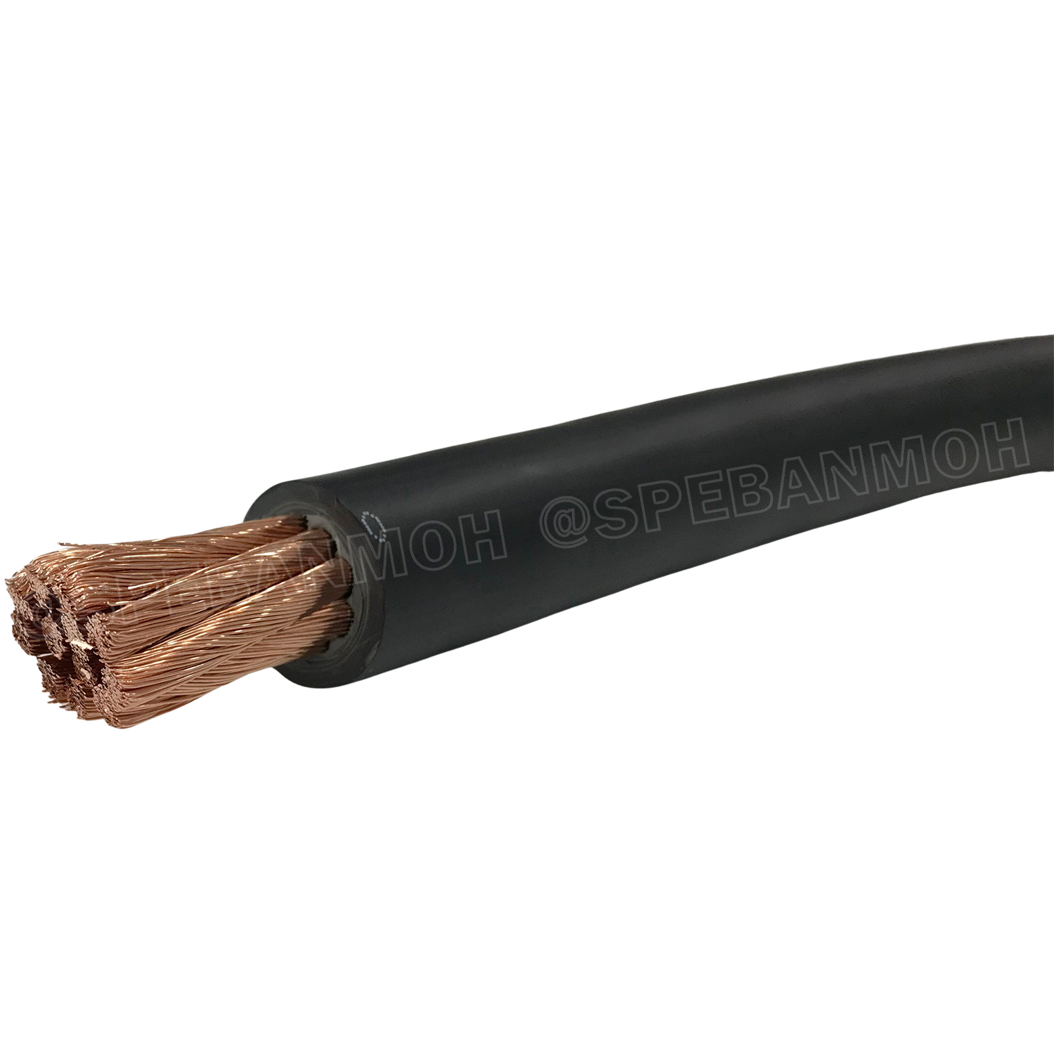 [ 1เมตร ] SJK-BAT95 สีดำ Black SJK Batter Cable 95 sq.mm สายพ่วงแบต95mm SJK สายเชื่อมแบต ทองแดงแท้ SJK Battery Cable พ่วงแบตเตอรี่ สายเต็ม ทองแดงแท้ คุณภาพสูง Copper 99.99% สายเต็ม Pure Copper สำหรับรถยนต์ และงานโซล่าเซลล์