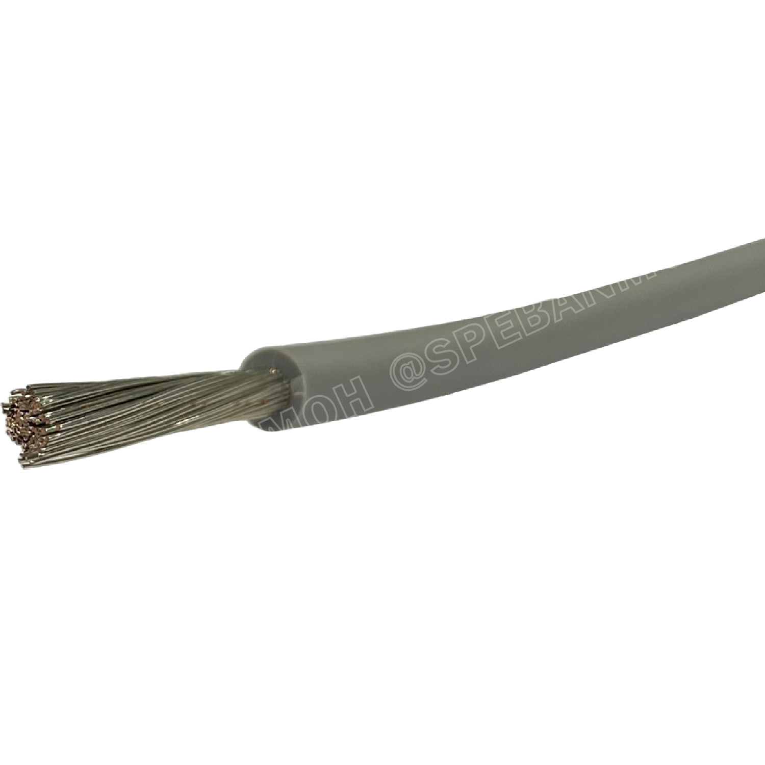 [ 1 เมตร ] HK-10-1015 สีเทา Grey สายไฟเดี่ยว 10 AWG UL 1015 105°C 600V 10AWG ( 5.27 mm2 ) สายไวริ่ง Hook Up Wire สายไฟเดี่ยว ไส้เงิน ชุบนิกเกิล Nickel Plate UL1015 E157734 AWM 1015 VW-1 105° 600V AWG 10 H.W.G. IA FT1 Lead Free สายวายริ่งวงจร