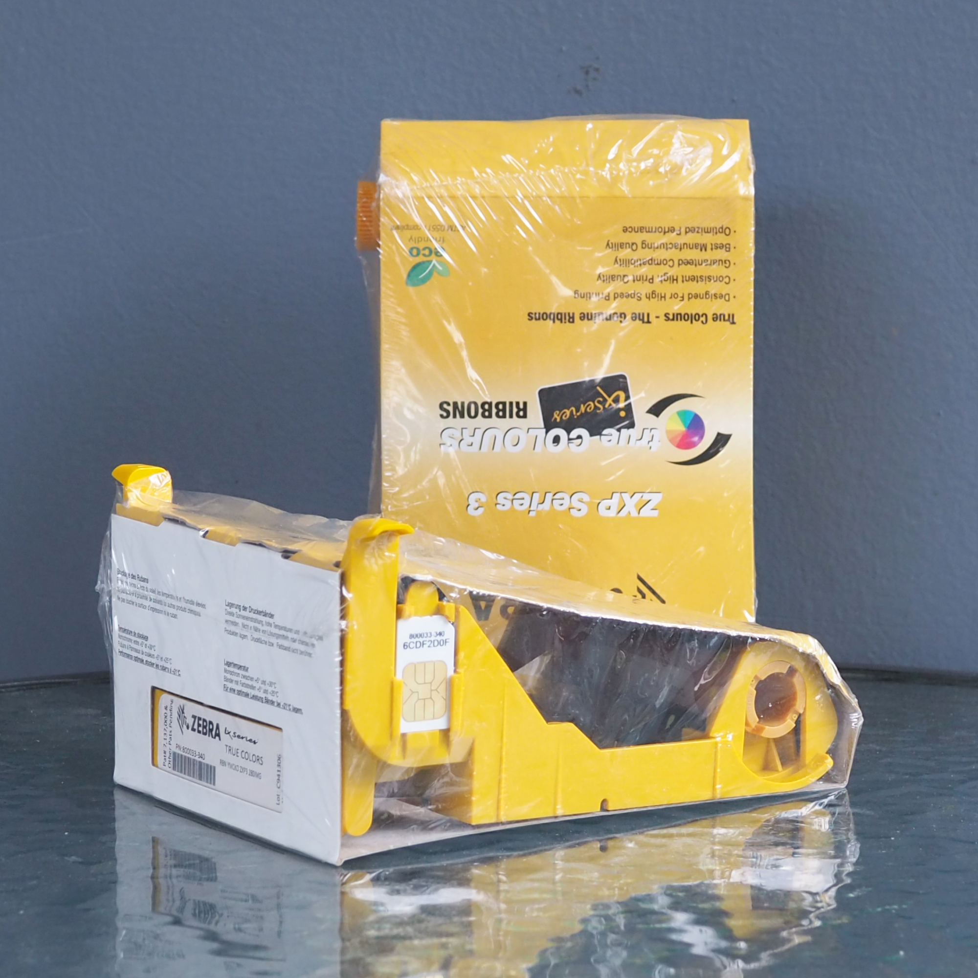 ZEBRA 800033-340 ริบบอนสี Color ribbon YMCKO 280 Print ใช้สำหรับเครื่องพิมพ์บัตร ZEBRA ZXP3 Ribbon ZXP Series3 แทน 800033-840