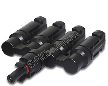 MC4-M1F4 ขั้วต่อแยกโซลาร์เซลล์ เมีย1 ผู้4 (MC4 Male Connector Male1 Feamle3)