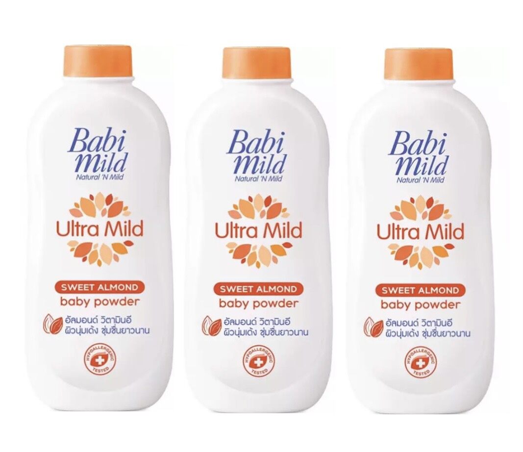 เบบี้มายด์ ผลิตภัณฑ์แป้งเด็ก รุ่น 2แถม1 ขนาด380มล แพ็ค3ขวด