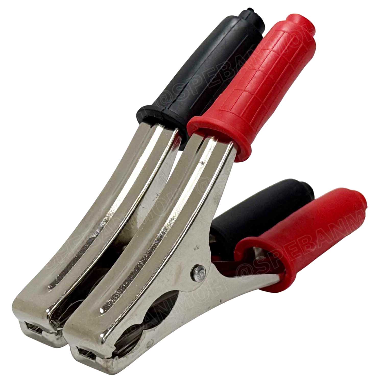 [ 1 คู่ ] AL-016 ปากคีบแบตเตอรี่ Alligator Clip 5.8นิ้ว 145mm ปากคีบแบต ที่คีบแบตเตอรี่ คลิปปากจระเข้ ดำ-แดง หุ้ม ปากคีบ รถยนต์ รถบรรทุก จั๊มสตาร์ท ปากคีบ DC ปากคีบแบตรถยนต์ DC Alligator Clip