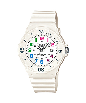 Casio รุ่น LRW-200H-7BVDF สีขาว สายยางเรซิ่น สินค้าของเเท้