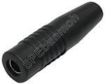 [ 5ชิ้น ] ปลั๊กกล้วย เมีย นิกเกิล BNN-246F (Female Banana Socket) สีดำ / BLK
