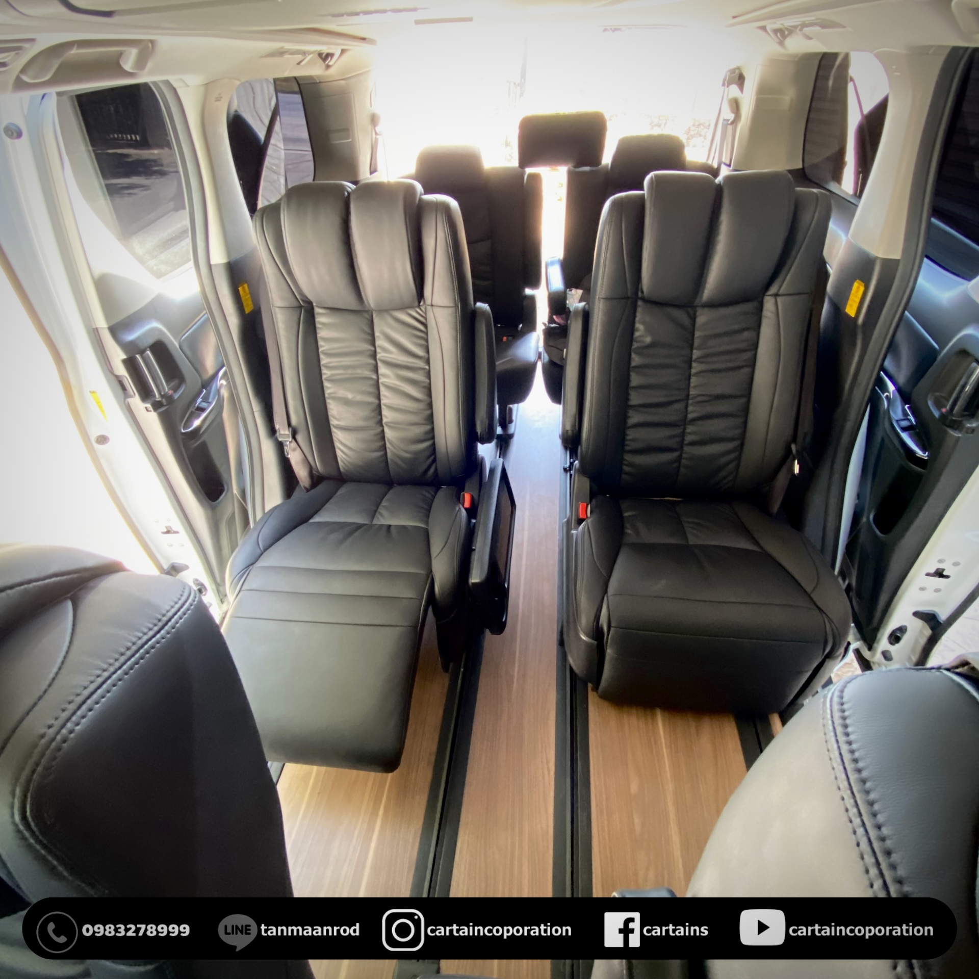 ผลงาน Alphard แปลงทรงเบาะหุ้มหนังใหม่ หนังแท้ทั้งคัน เสริมฟองน้ำให้หนาและนุ่มกว่าเดิม