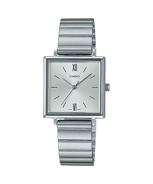 CASIO Standard รุ่น LTP-E155D-7BDF สีเงิน สายสแตนเลส สินค้าใหม่ ของแท้ รับประกันศูนย์ CMG