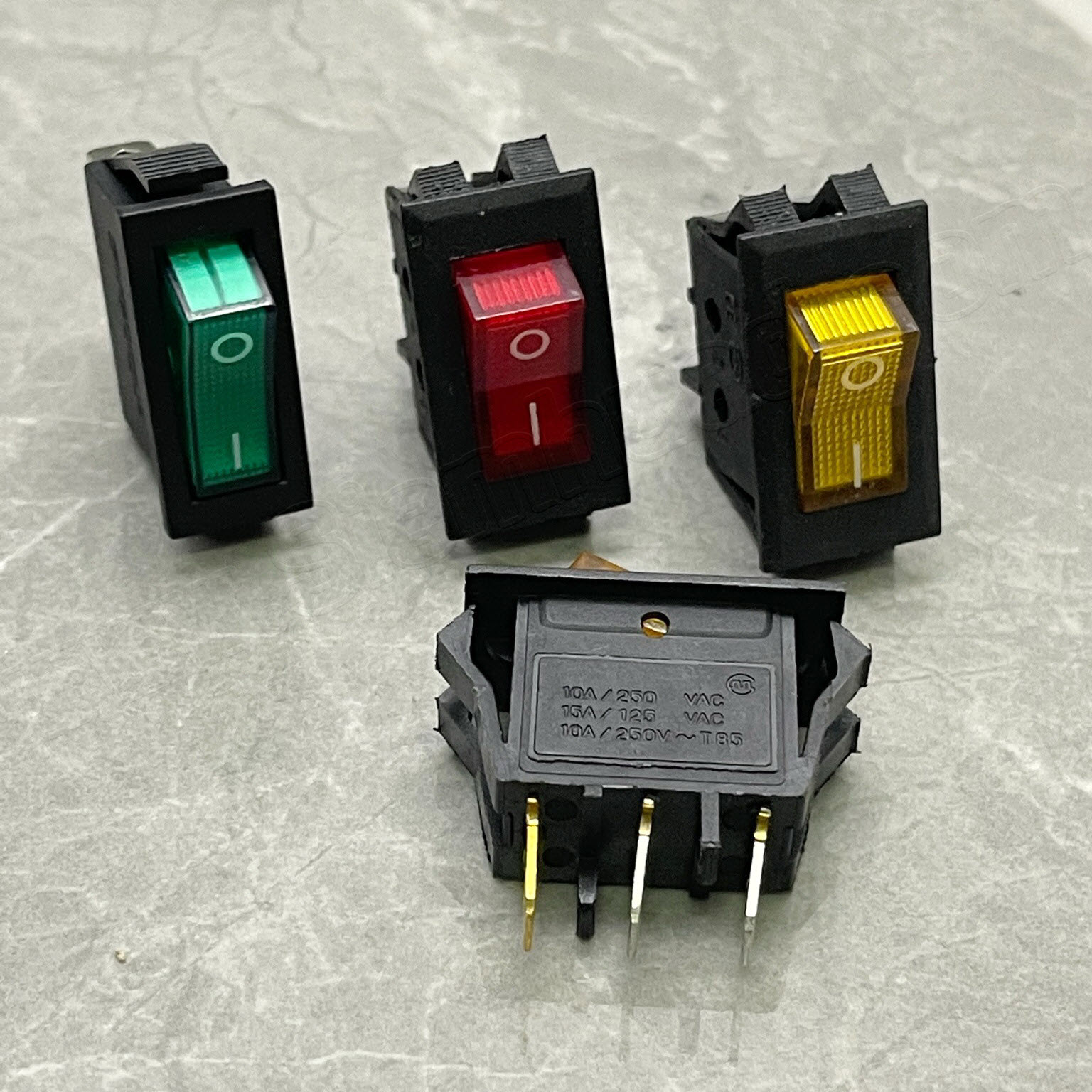 สวิทช์เปิดปิดมีไฟ ทั้วไป Power ON/OFF switch with lamp 220VAC
