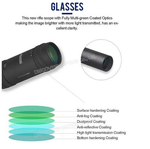 Discovery VT-1 0.8-5X24 หลอด 30 มม.MIL-DOT Reticle กล้องคุณภาพสูง ระยะ 100 M.