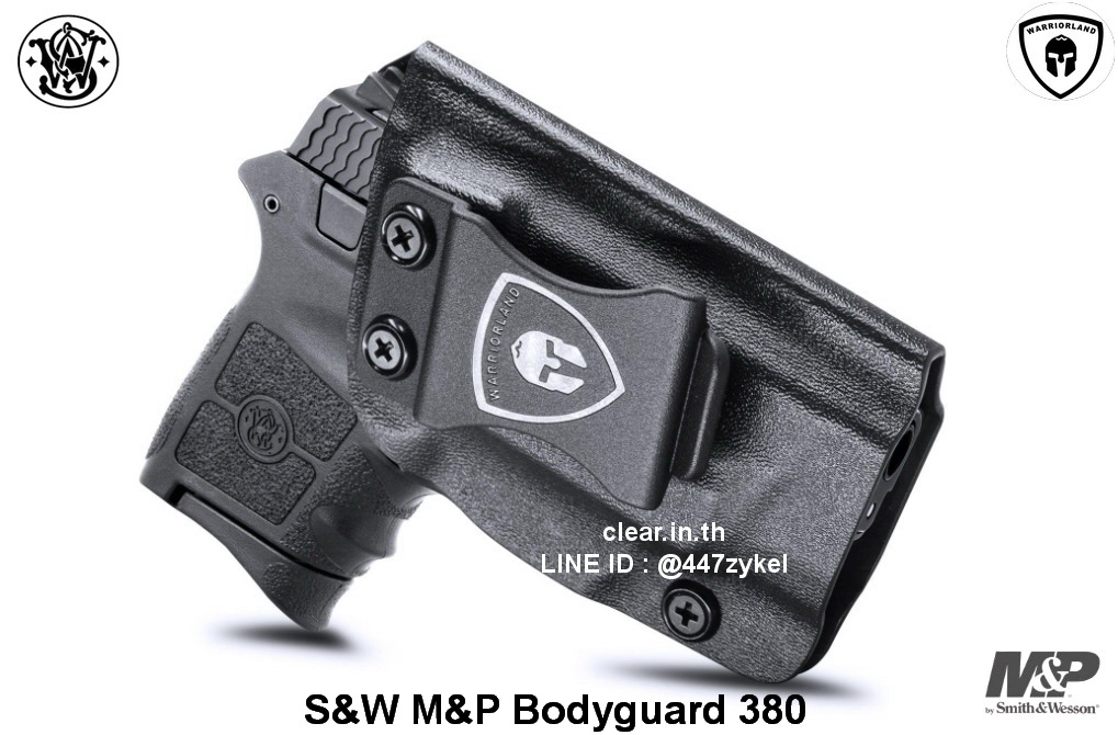 ซอง พกใน S&W M&P Bodyguard 380 Integrated Laser Concealed Carry Right Handed USA WARRIORLAND Pistol Holster Kydex ส่งจากประเทศไทย