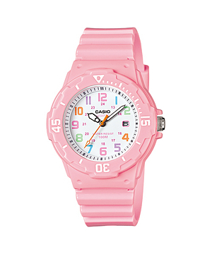 Casio Standard รุ่น LRW-200H-4B2VDF สีชมพู สายยางเรซิ่น สินค้าของเเท้