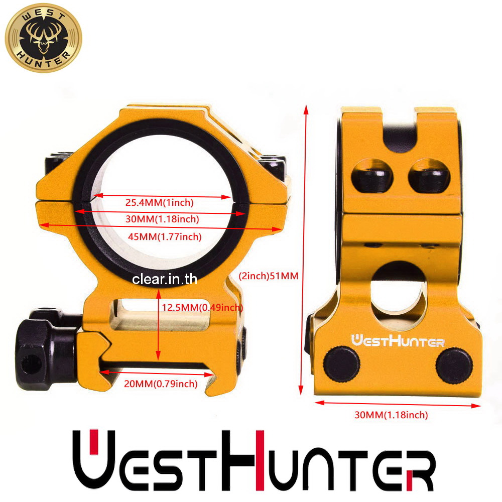 ขากล้องคุณภาพสูง ขาเตี้ย Low Profile Scope Mounts 20mm Picatinny Rail 25.4mm/30mm Universal Scope Rings Accessories