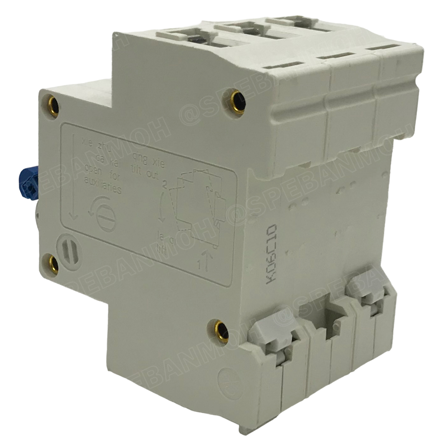 [ 1ชิ้น ] RFB1-63 3P 10A เบรกเกอร์ 6kA Type C เมนเบรกเกอร์ เบรกเกอร์ลูกย่อย ลูกย่อย 3โพล เบรกเกอร์กันไฟเกิน BF เซอร์กิตเบรกเกอร์ RFB1-63 415VAC 3เฟส เบรกเกอร์ไฟบ้าน ยึดรางปิกนก เบรกเกอร์ติดรางดินเรียล 3Phase Mini Circuit Breaker MCB 3P