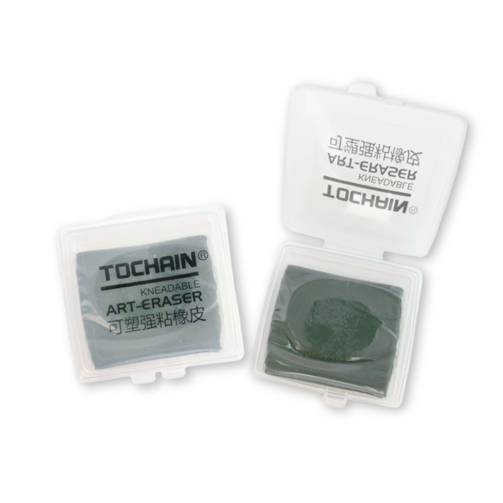 ยางลบดินน้ำมัน ยางลบชาโคล ยางลบคาร์บอน ปั้นได้ พร้อมกล่อง TOCHAIN Kneadable eraser No.ER-1666