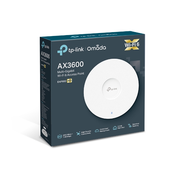 TP-LINK EAP660-HD AX3600 Wireless Dual Band Multi-Gigabit Ceiling Mount Access Point รับประกันศูนย์ไทย