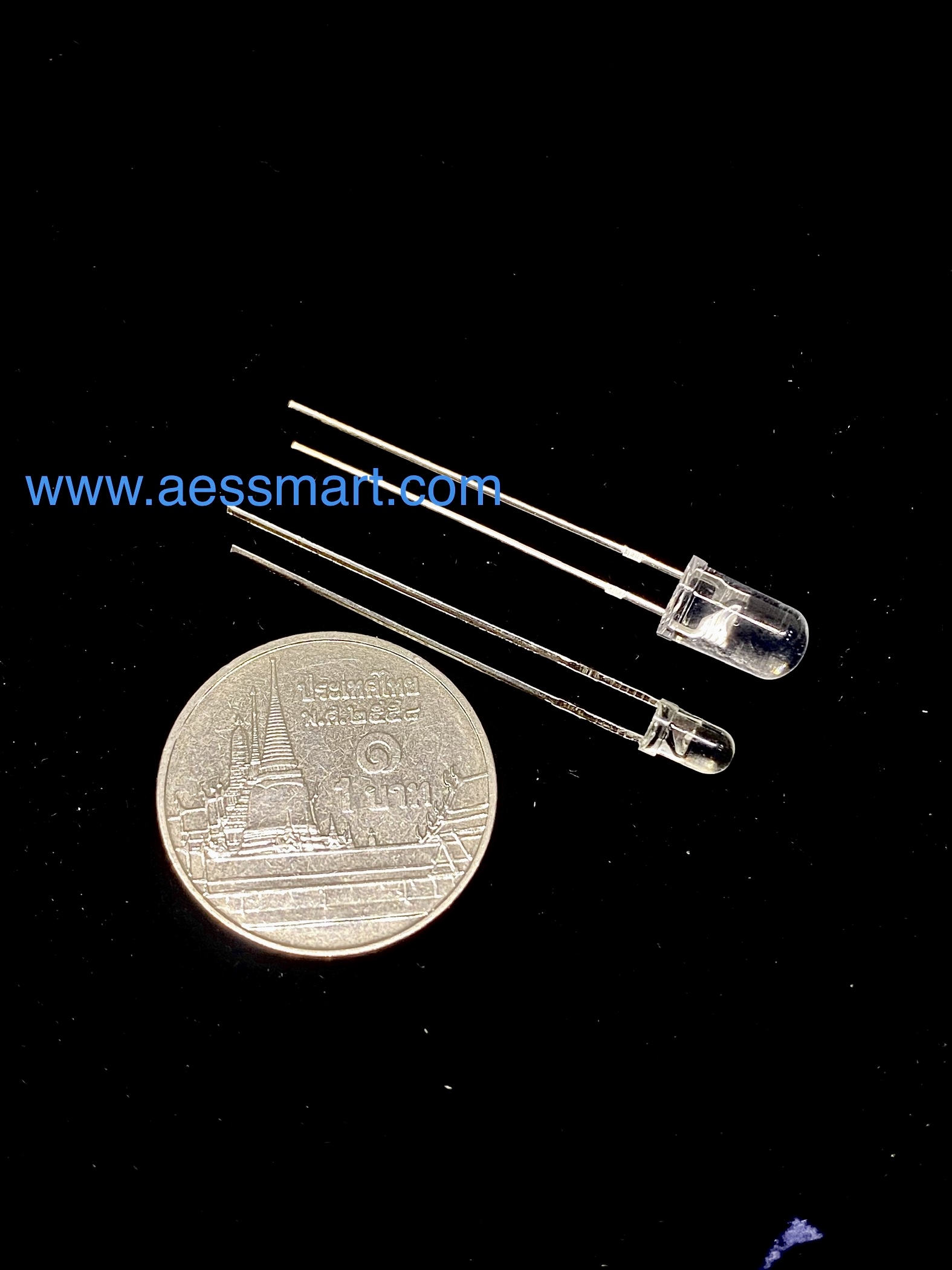 LED ส้ม 5.0mm. ตัวใส