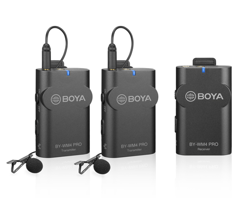 BOYA BY-WM4 PRO-K2 Dual-Channel Digital Wireless Microphone รับประกันสินค้า 2 ปี