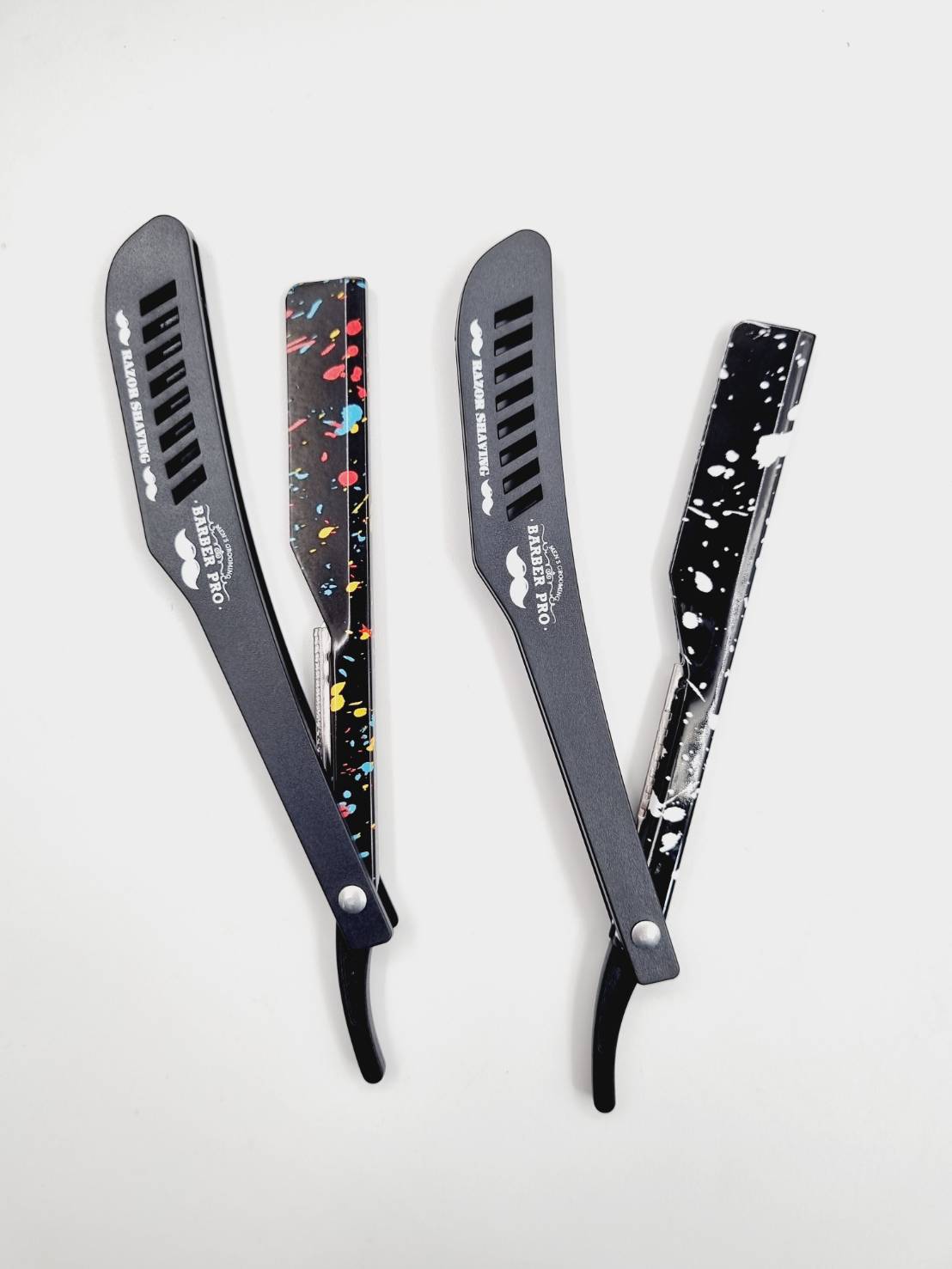 ด้ามมีดโกนหนวด Barber Pro Razor Holder ด้ามสีดำ พร้อมกล่องใส่ใบมีด กระทัดรัด จับถนัดมือ
