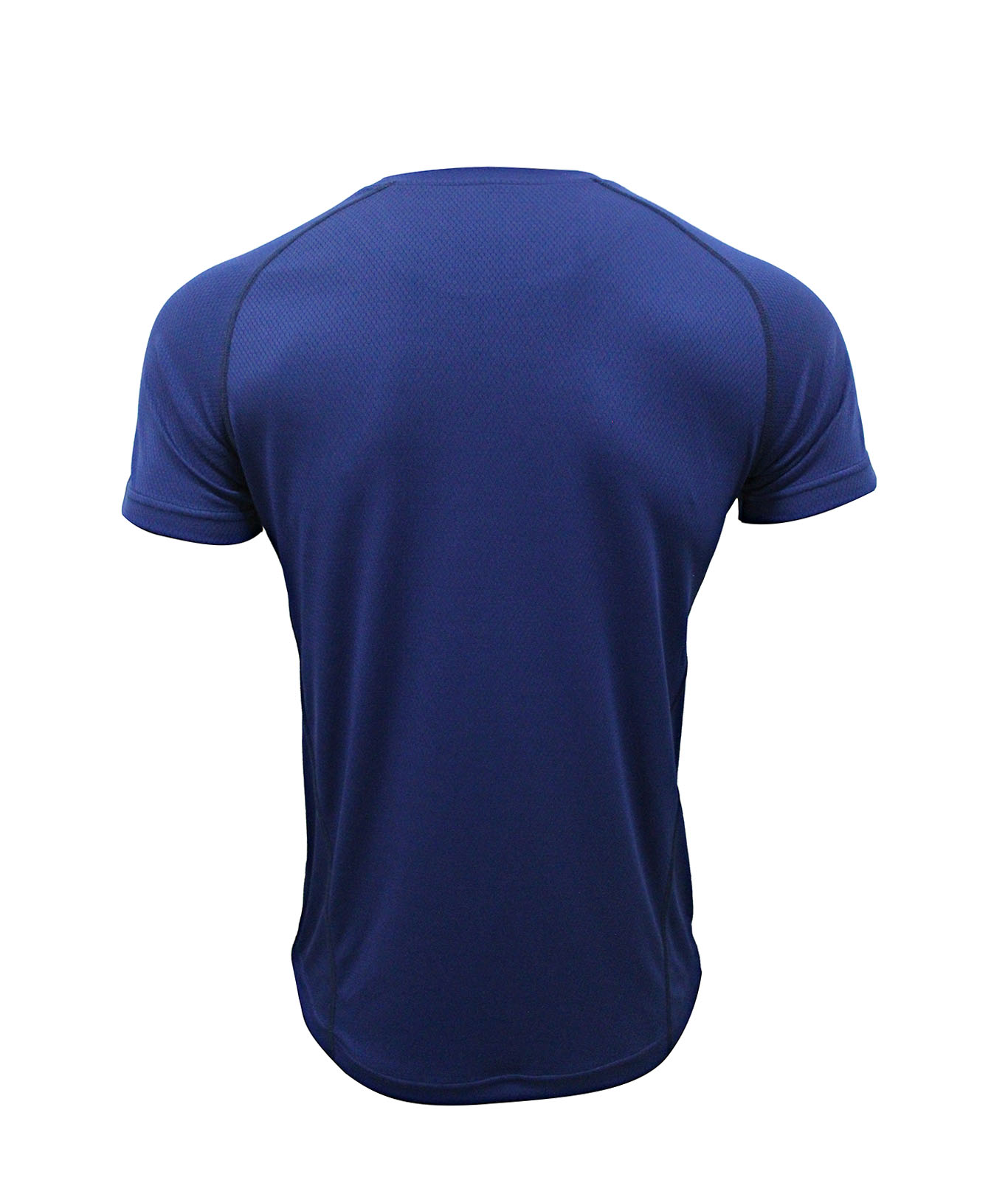 เสื้อคอกลม คอกลมไหล่สโลป ผ้าลายรังผึ้ง ไมโคร 100% สีกรม ใส่สบาย ระบายเหงื่อได้ดี