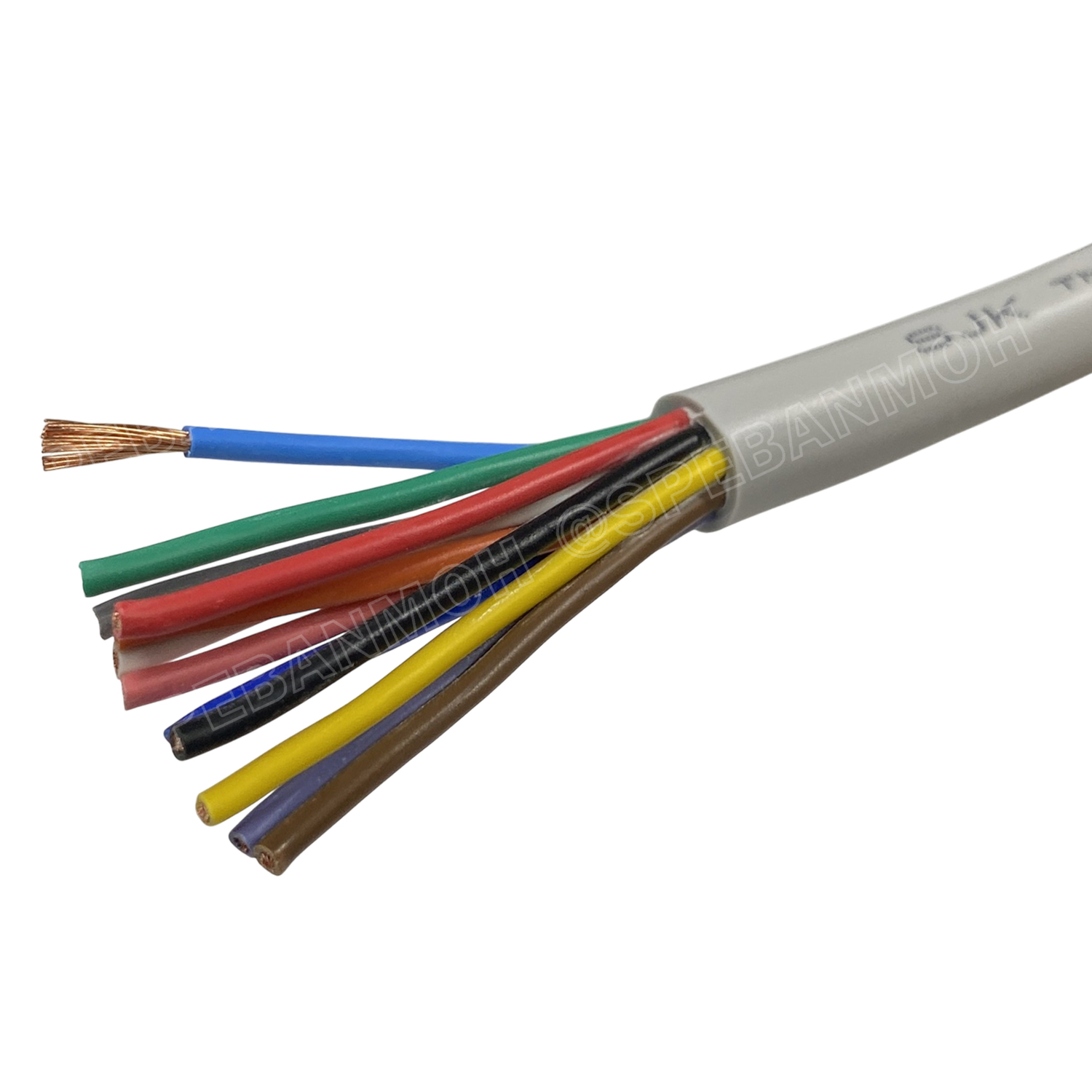 [ 1 เมตร ] SJK 1.5 sq.mm Multicore Cable สาย AV Control Cable SJK สาย คอนโทรล 1.5mm. Multi Core Cable 1.5mm2 Control Signal Power Control Cable Control Wire สายคอนโทรล สายมัลติคอ สายสัญญาณ สายคอนโทรล เบอร์ สี เทา Grey