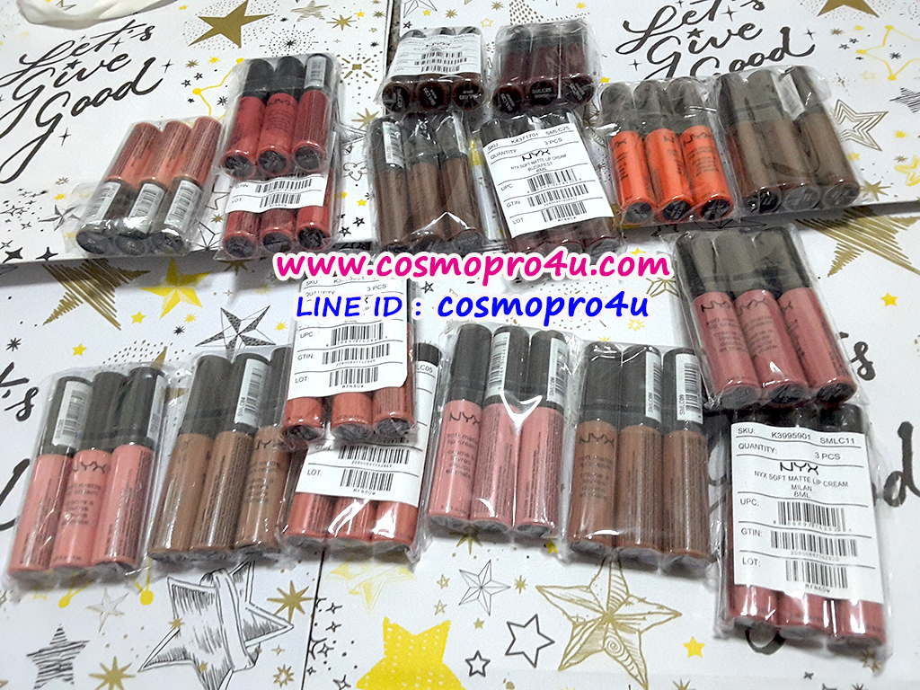 ลิปสติก NYX Soft Matte Lip Cream ขนาด 8ml. ลิปสติกเนื้อแมทท์เนื้อครีม เนื้อลิปนุ่ม มีกลิ่นหอม เกลี่ยง่าย ไม่เป็นคราบ สีสดติดทน ปากไม่ดำ