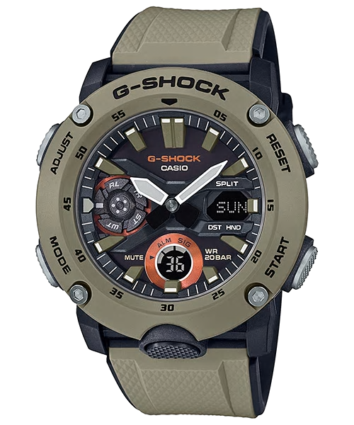 CASIO G-SHOCK รุ่น GA-2000-5ADR สีกากี สินค้าใหม่ ของแท้ รับประกันศูนย์ CMG