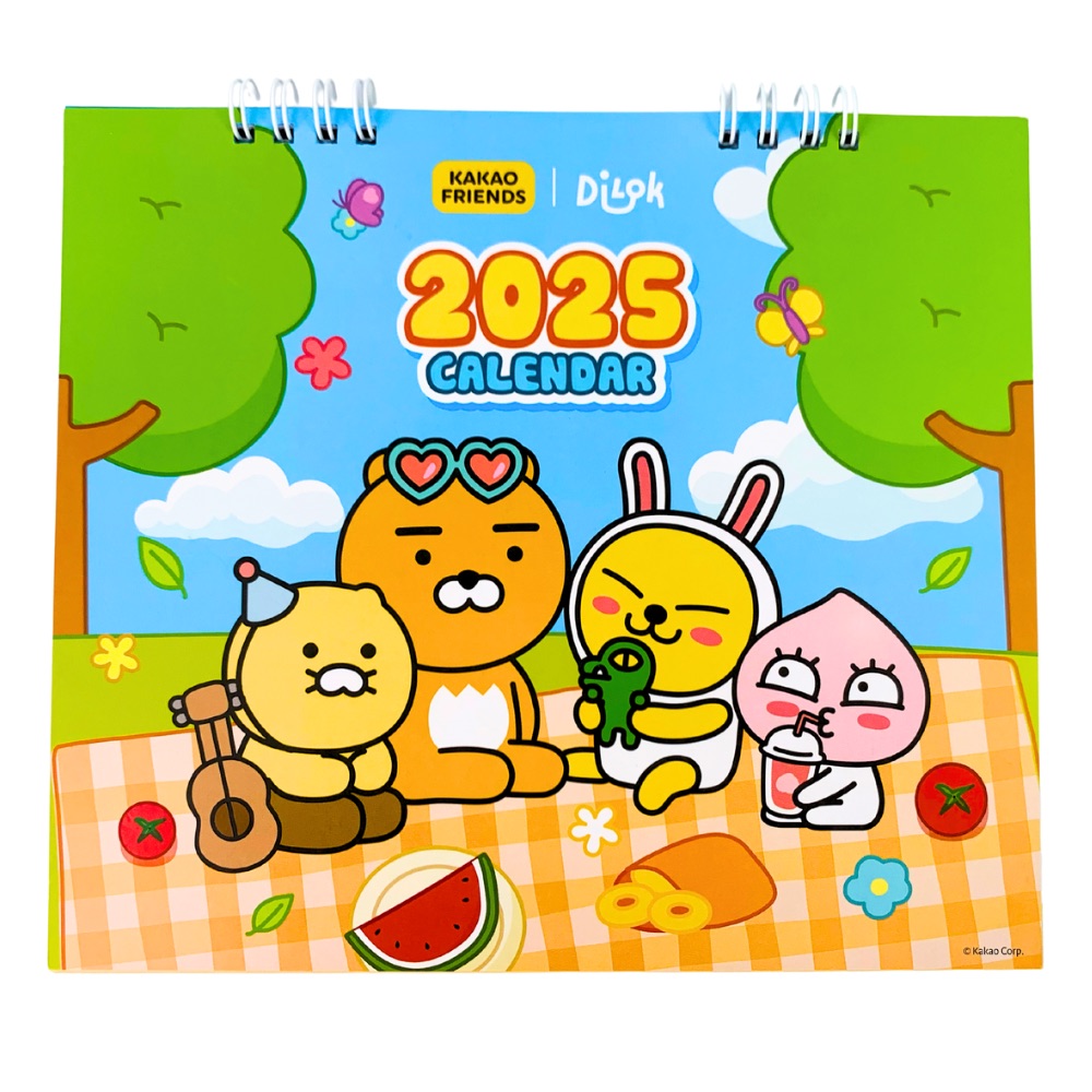 ปฏิทินตั้งโต๊ะ calendar ปี พ.ศ. 2568 / ค.ศ. 2025 ลายลิขสิทธิ์ KAKAO FRIENDS รุ่น KK963 ขนาด 7 x 8 นิ้ว