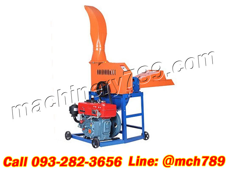 เครื่องสับหญ้าอเนกประสงค์ กำลังผลิต1.5-3.5 ตัน/ชม. เครื่องสับหญ้าเนเปียร์ เครื่องย่อยทางมะพร้าว เครื่องสับย่อยอเนกประสงค์ เครื่องสับต้นข้าวโพด เครื่องสับต้นอ้อย Mini Feed Grain Straw Grinder Mill / Grass Grinding Machine