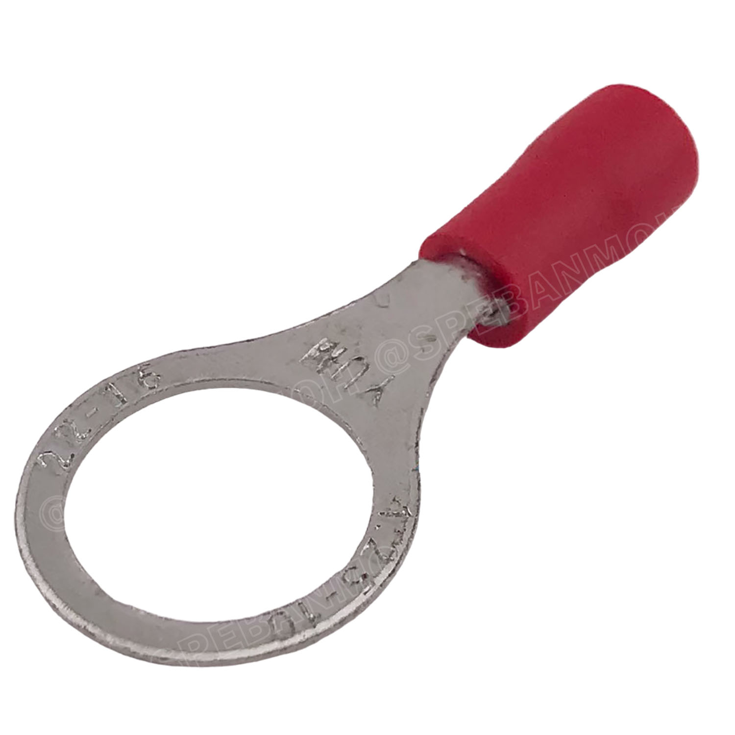 [ 100 ตัว/ถุง ] RV1.25-10 สำหรับสาย 0.5-1.5 sq.mm 22-16AWG หางปลากลม หางปลาหุ้มฉนวน เทอร์มินอล หางปลาย้ำสายไฟ หางปลา หางปลากลมหุ้ม หางปลาแฉก Terminal Crimping หางปลา กลมหุ้ม หางปลาต่อสาย ขั้วต่อสายไฟ หางปลาวง หางปลา RV Spade Terminal หางปลากลมหุ้มฉนวน