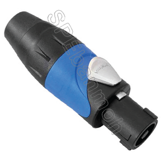SP-4-F สเป็คคอน Amphenol แอมฟีนอล 4โพล SP Loudspeaker, 4 Pole คอนเน็คเตอร์ลำโพง Blue Sleeve Cable Connect หัวแจ็คลำโพง SP4F SPEAKON Amphenol Jack