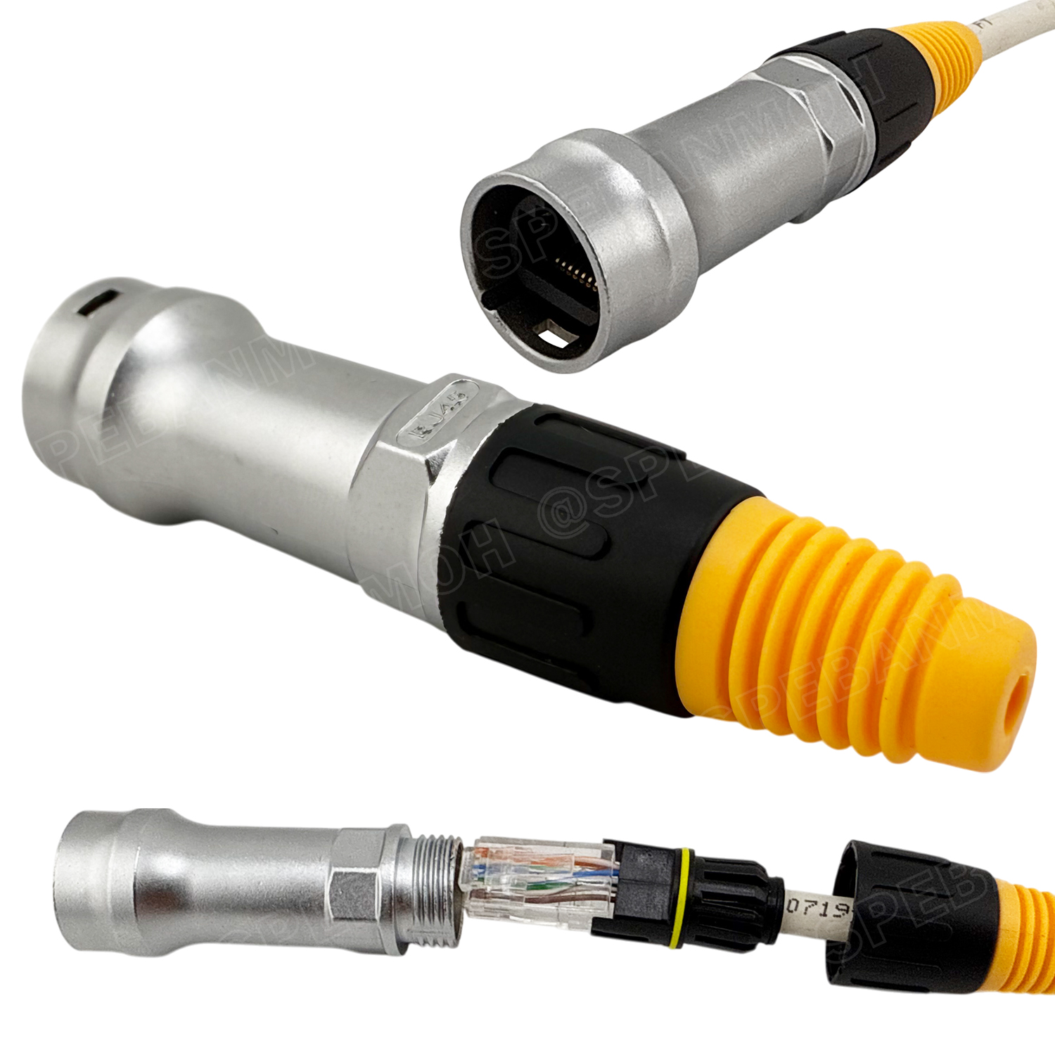 [ 1 ชิ้น ] RJ45-802 RJ45 ตัวเมีย Female XLR net RJ45 Female Connector ปลั๊กแลนด์ เมียต่อสาย RJ45 Connector หัวต่อสายแลนด์ XLRnet XLR RJ45 8P ต่อสาย XLRnet Connectors for RJ45 Cable อินเตอร์เน็ท คอนเน็คเตอร์ Internet