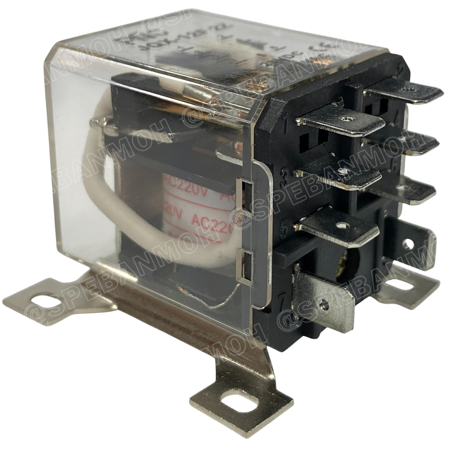 [ 1 ชิ้น ] JQXX-12F-220V รีเลย์ JQXX-12F Coil 220VAC 30A 250VAC 30A 28VDC Power Relay 8P 8ขา รีเลย์กําลังสูง 30แอมป์ 2NO 2NC Electromagnetic Relay อุปกรณ์ไฟฟ้า สวิทช์ไฟฟ้า High Power Relay JQX พร้อมขายึด