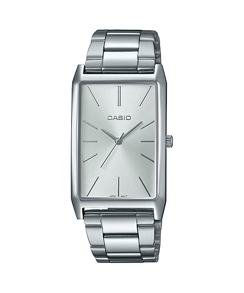 CASIO Standard รุ่น LTP-E156D-7ADF สีเงิน สายสแตนเลส สินค้าใหม่ ของแท้ รับประกันศูนย์ CMG