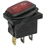 KCD1-101N-CC-2 สวิทช์กันน้ำ KCD1 เหลี่ยม (Waterproof Switch)สีแดง/RED 12V∼24V