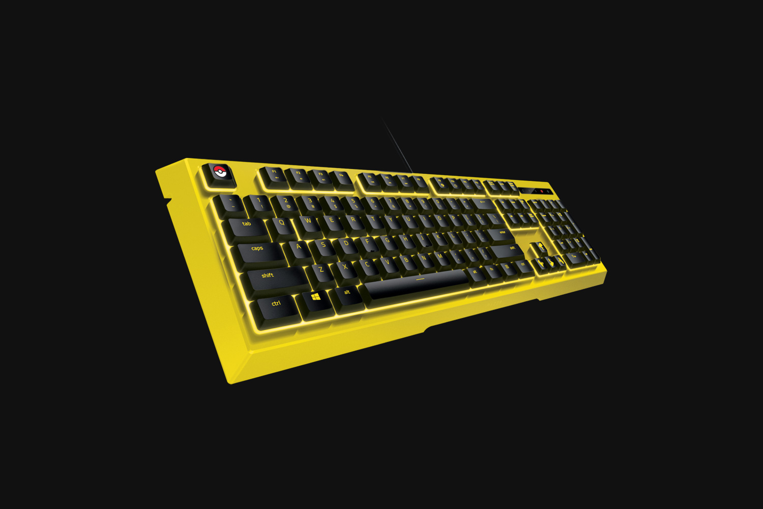 เกมมิ่งคีย์บอร์ด RAZER x Pokémon Pikachu Edition Gaming Keyboard Backlit (Eng Keycap) ของดีน่าสะสม
