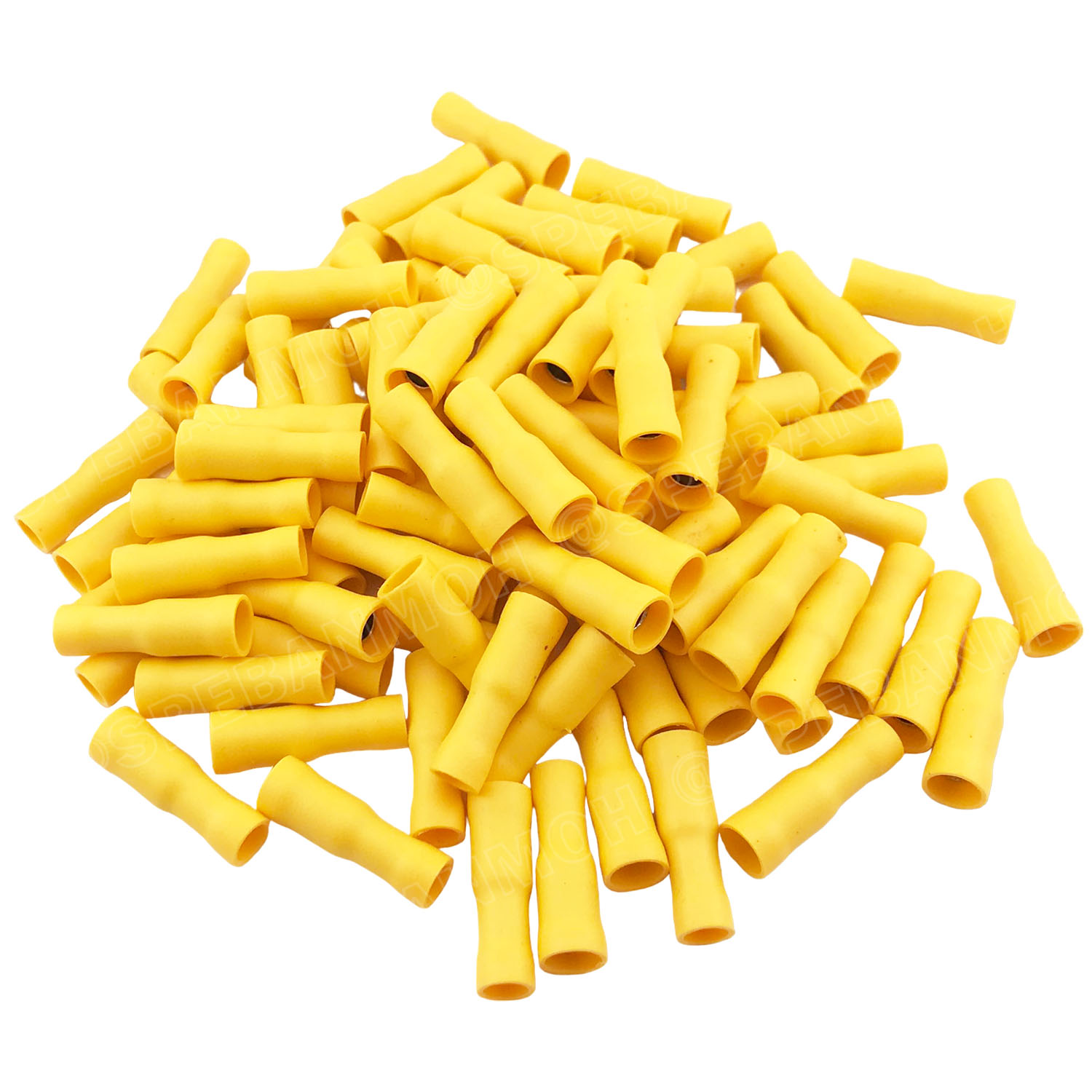 [ 100คู่/ถุง ] FRD 5 + MPD 5 หางปลาเสียบกลม ตัวผู้ + เมีย หุ้มฉนวน สำหรับสาย 4.0-6.0 mm2 12-10awg หางปลาหุ้มฉนวน Crimping Terminal หางปลาเสียบกลม ตัวผู้ Male + ตัวเมีย Female เทอร์มินอลต่อสาย ขั้วต่อสายไฟ Insulated Terminal ตัวต่อสาย หุ้มฉนวน ข้อต่อสายแบบ