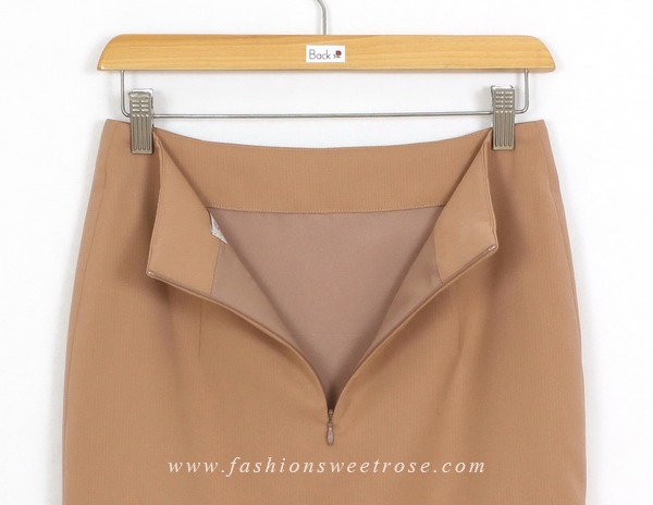 SK-401 กระโปรงแฟชั่น&ทำงาน ทรงดินสอ ผ้าโพลีเอสเตอร์สี Portrait Tone (Earth Tones)