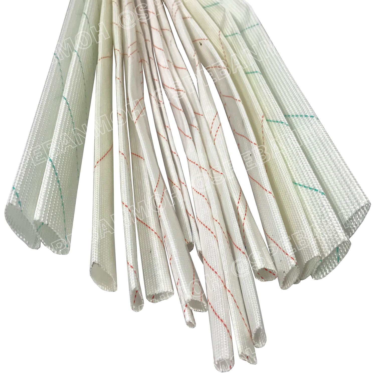 [ 5 เส้น ] FBGT ปลอกทนความร้อน SILICONE FIBERGLASS TUBE ท่อทนความร้อน ปลอกสายใยแก้วทนความร้อนเคลือบซิลิโคน ทนร้อน200°C ปลอกสายทนความร้อน ท่อทนความร้อน ปลอกหุ้มสายไฟ ปลอกหุ้มทองแดง Fiberglass sleeving