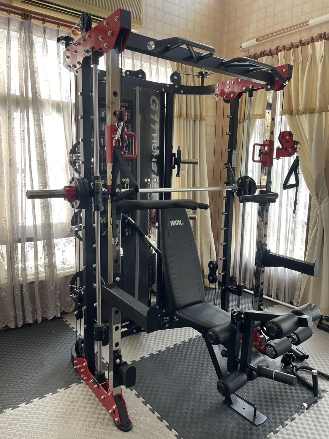 สมิทแมชชีน Smith Machine Monster Force G11+ม้านั่ง204+แผ่นน้ำหนัก 50 kg