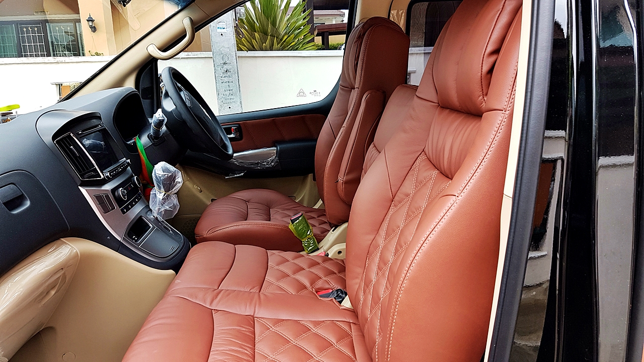 เบาะแถวคนขับแปลงทรง หุ้มใหม่ รถฮุนได hyundai staria