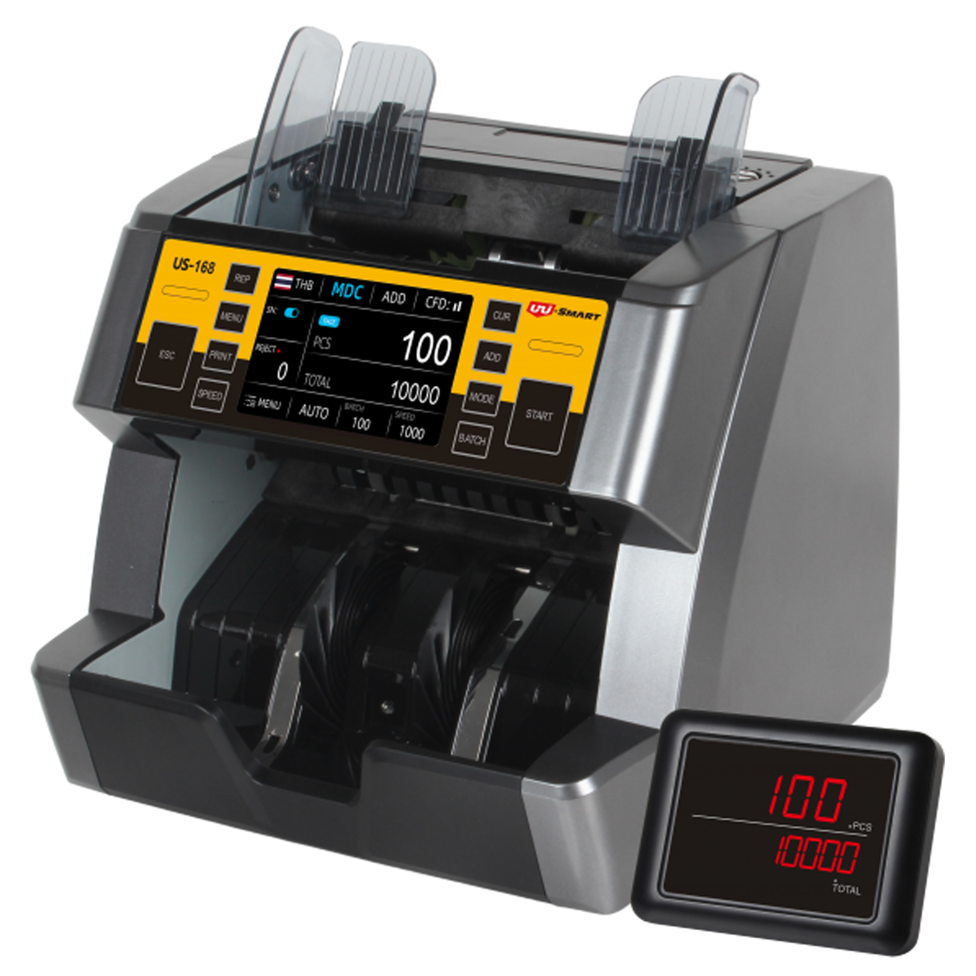 เครื่องนับมูลค่าธนบัตร เครื่องนับเงิน นับแบงค์ Uni-SMART รุ่น US-168