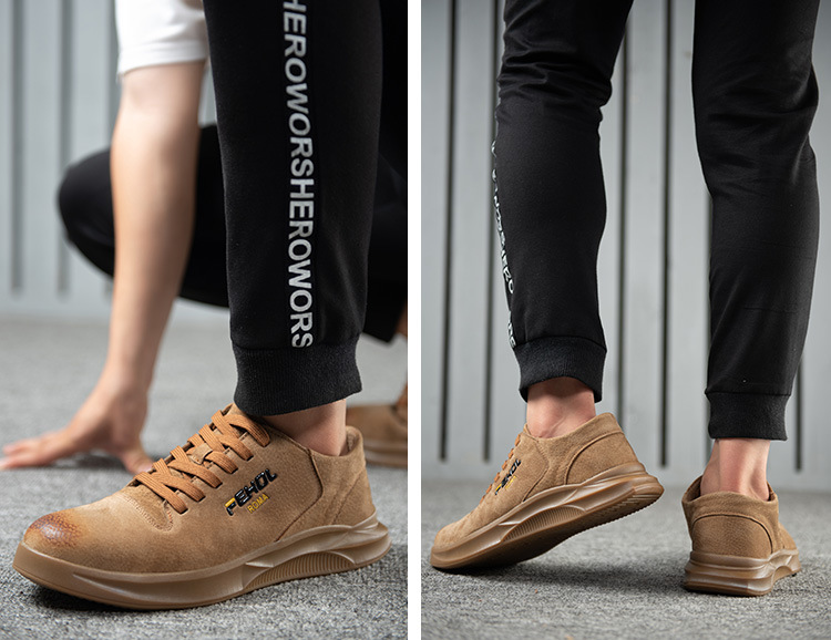 HOT STAR NO.8 รองเท้าเซฟตี้หนังแท้ หัวเหล็ก พื้นเสริมแผ่นเหล็ก พื้นยางกันลื่น