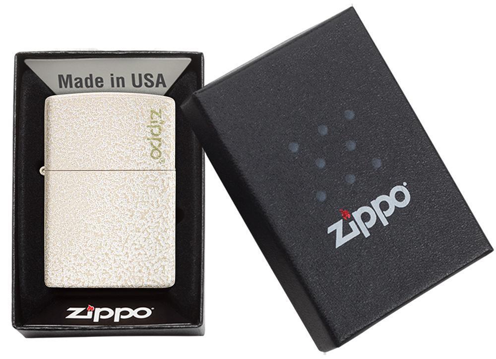 Zippo 49181ZL Mercury Glass Zippo Logo