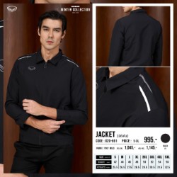 เสื้อแจ็คเก็ตแกรนด์สปอร์ตสีดำ