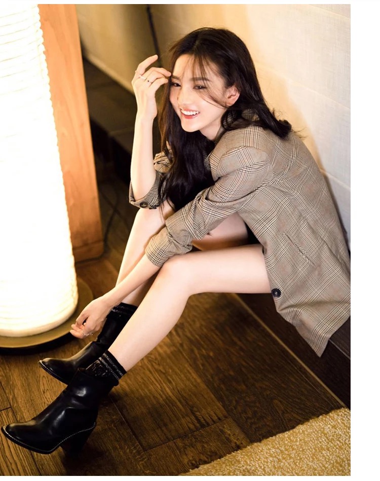 เสื้อเบลเซอร์ลายสกอต KOREAN High school blazer