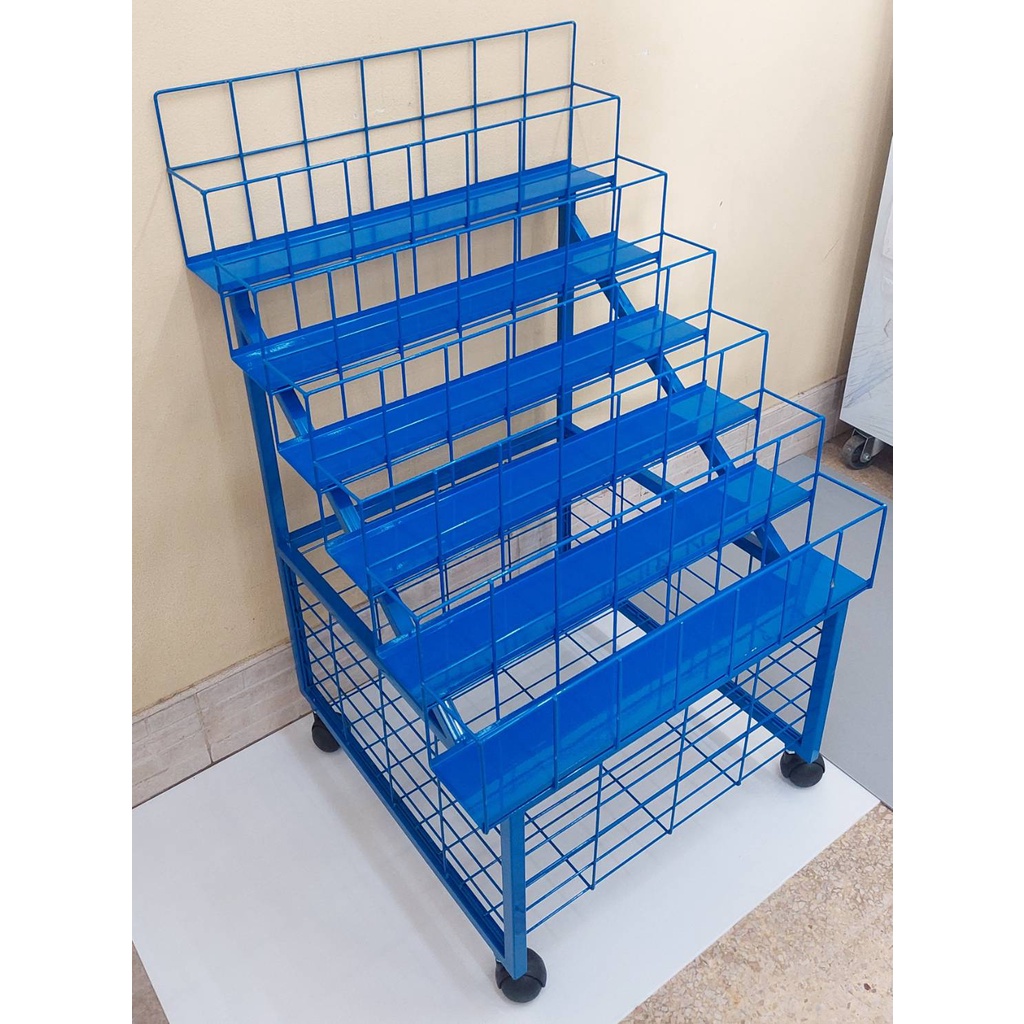 ชั้นวางขวด 6 ชั้น ขนาด 60x60x100cm. ชั้นวางขวดน้ำมัน ชั้นวางขวดน้ำอัดลม ชั้นวางขวด ชั้นวางสีสเปรย์กระป๋อง ชั้นวาง 6ขั้น