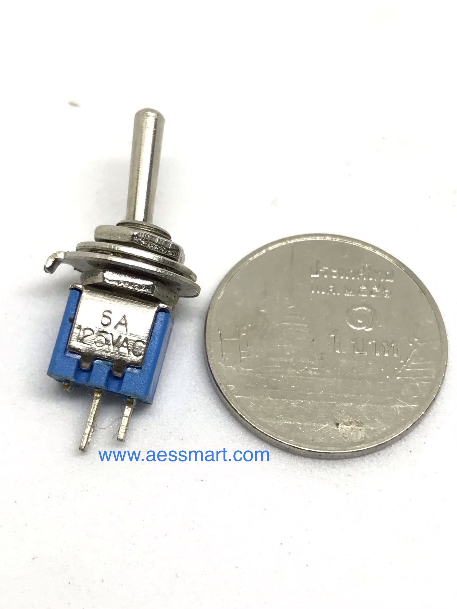 SPDT3A125VAC : สวิตซ์โยก 2 ขาจิ๋ว 3A/125V