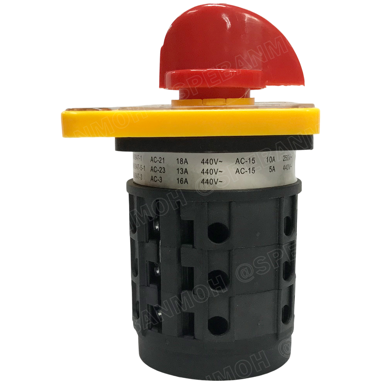 [ 1 ชิ้น ] G16-20A-V CHANGE OVER SWITCH 5 Position VOLT สวิทช์บิด โวลต์ มิเตอร์สวิทช์ Volt Meter Switch สวิทช์สลับการทำงาน ซีเลคเตอร์โวลท์ VOLT Selector Switch